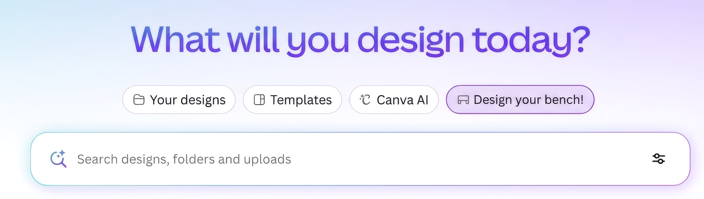 Canva, design your bench