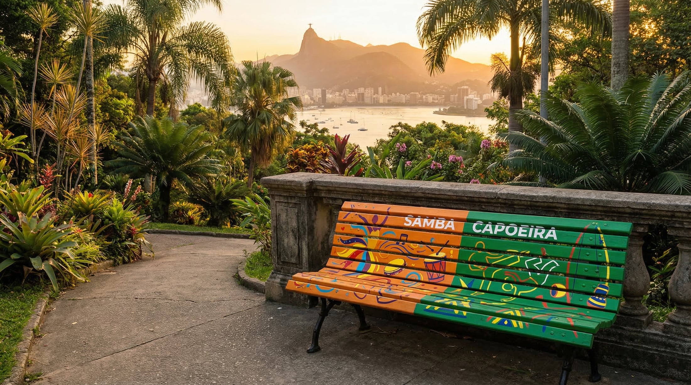 Samba / Capoeira bench in Rio de Janeiro